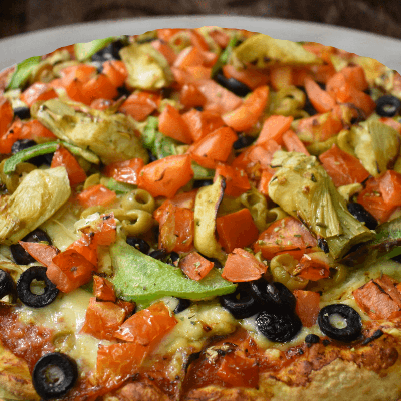 12" Pizza végétarienne deluxe / 12" Vegetarian Deluxe Pizza