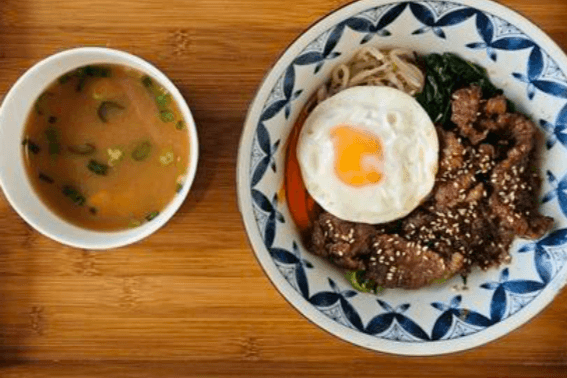 Pork belly kimchi Rice bowl