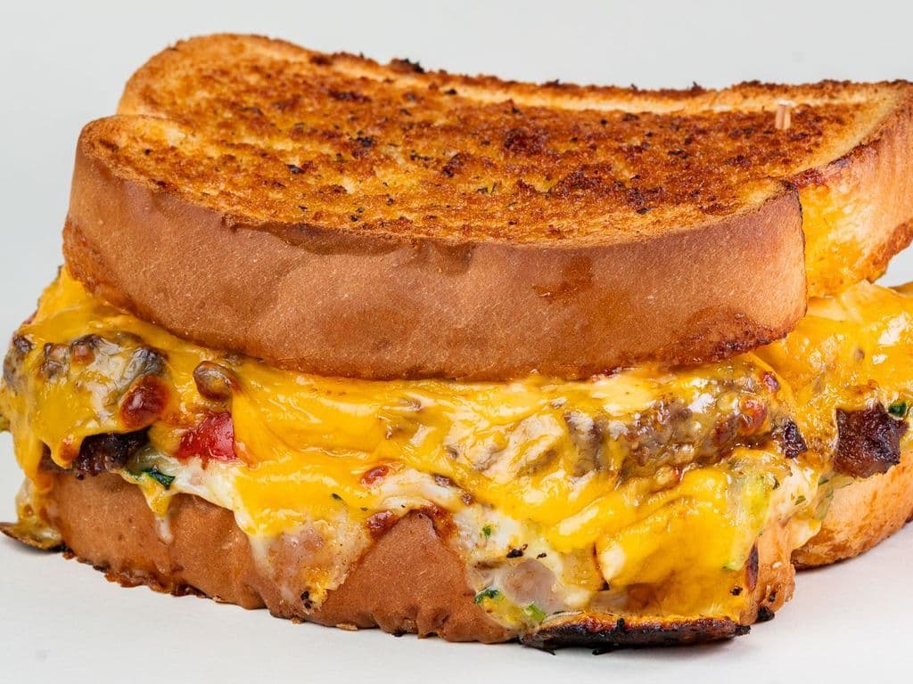 Grilled cheese avec Bœuf effiloché 