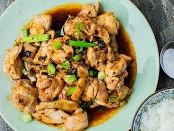 Stir-Fried Chicken with Black Bean Sauce