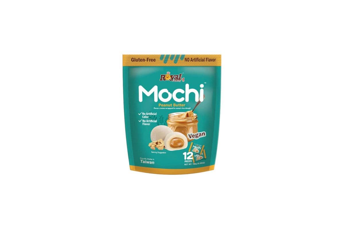 ROYAL FAMILY MOCHI PEANUT BUTTER (TAIWAN) (12 PIECES) (56 Cal)