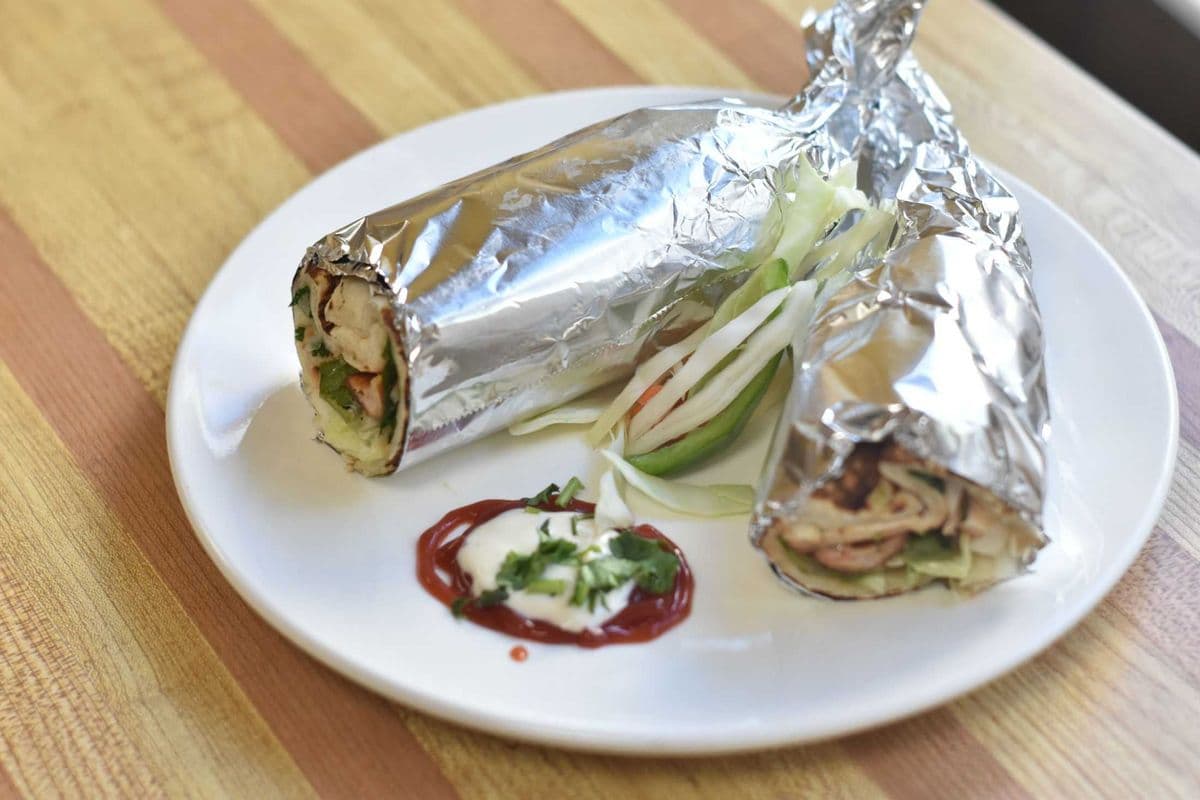 Chicken Naan Wrap
