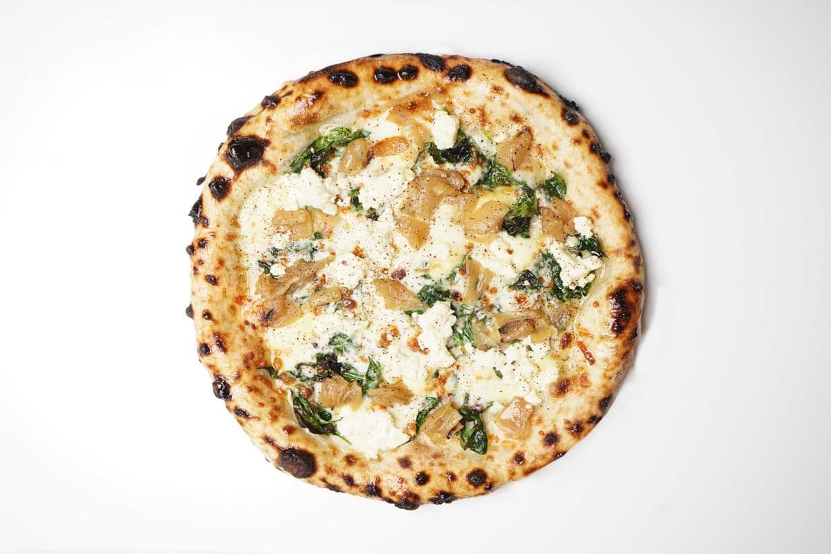 18" Spinaci con Alfredo Pizza