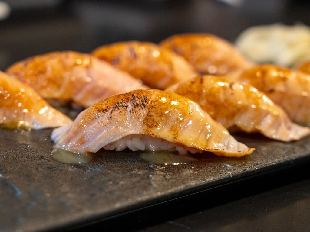 Aburi Salmon Sushi