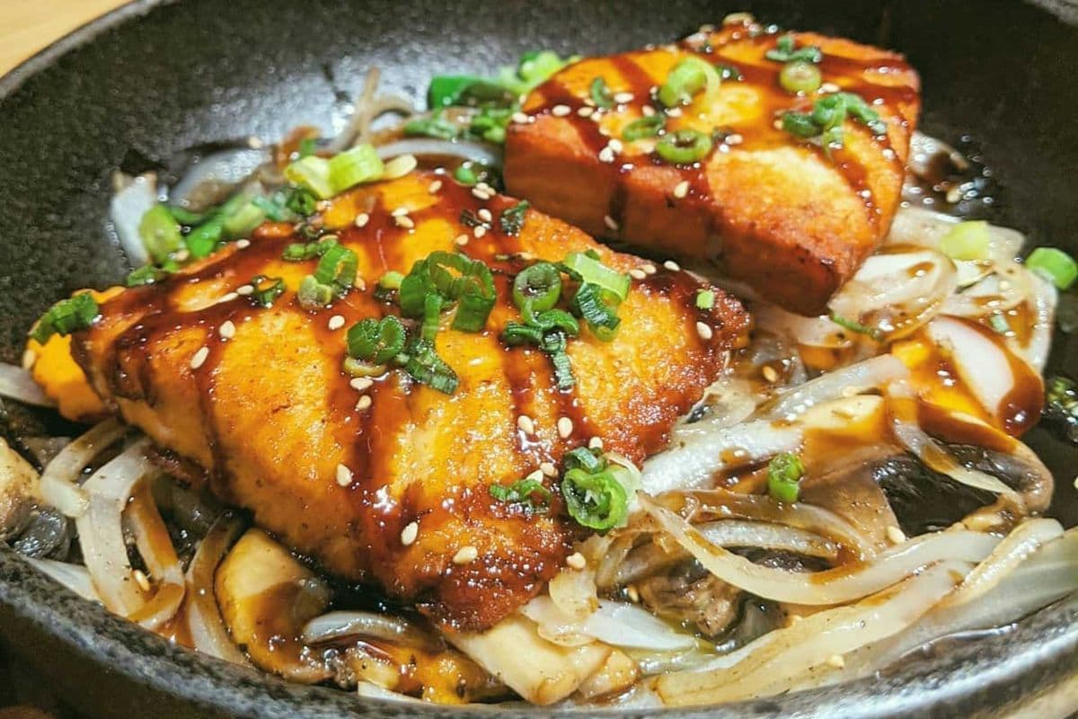 Salmon Teriyaki With Rice