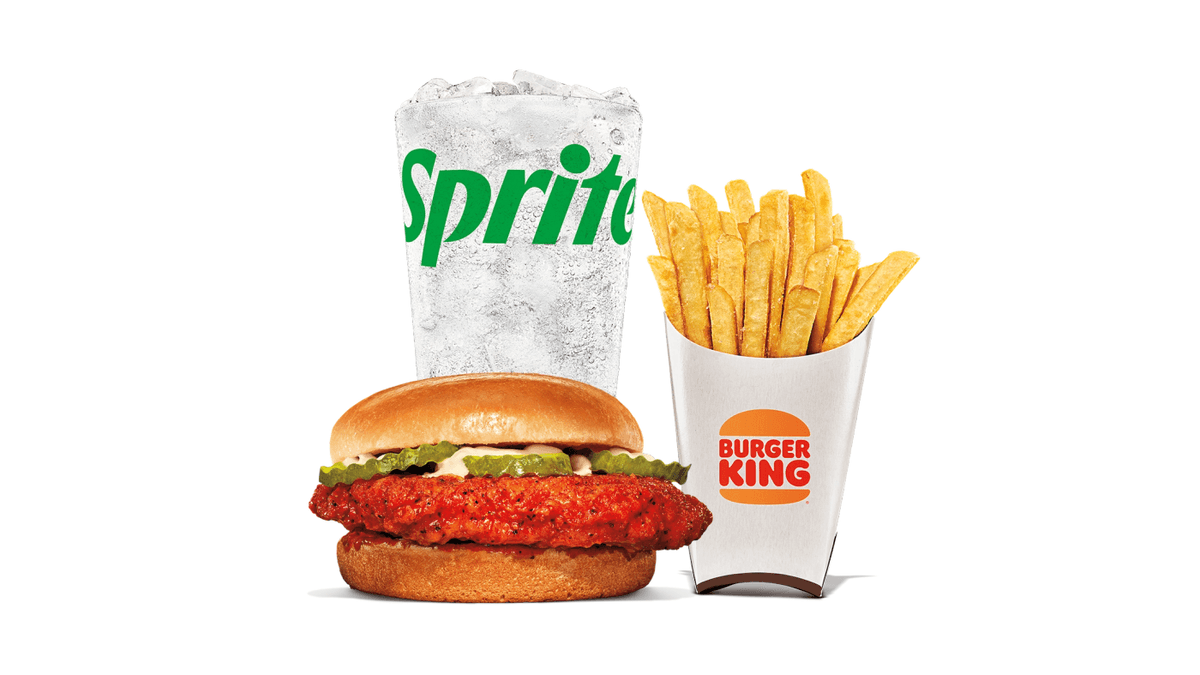 Nashville Hot Crispy Chicken Sandwich Large Combo