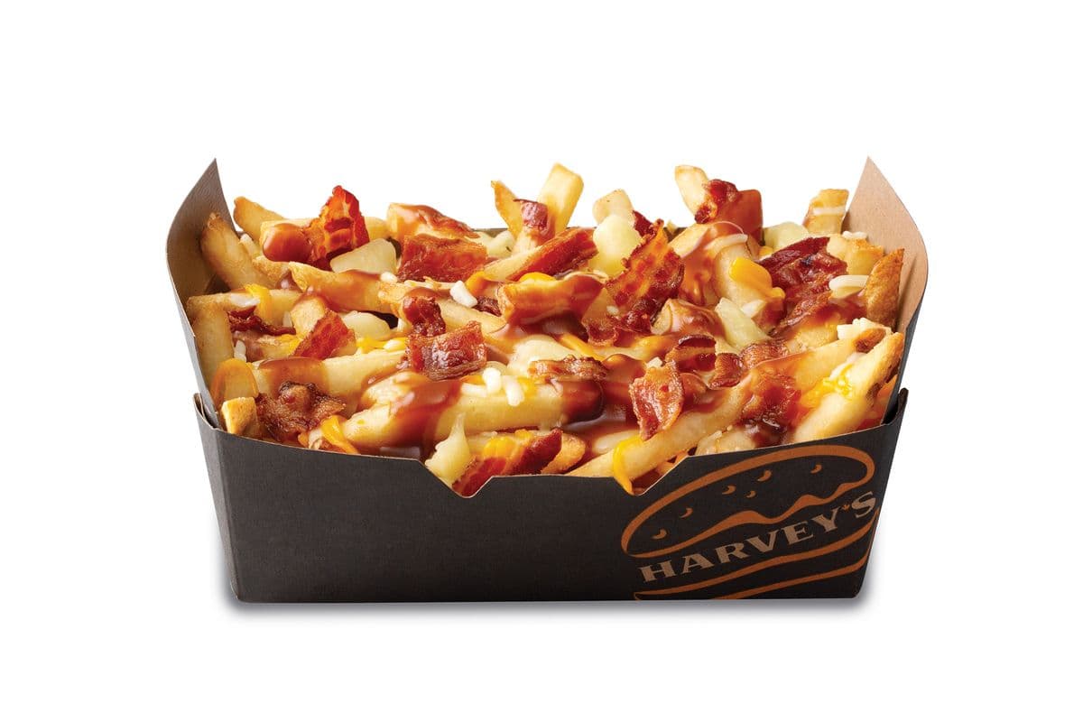 Poutine bacon et double fromage grand format / Bacon Double Cheese Poutine - Large