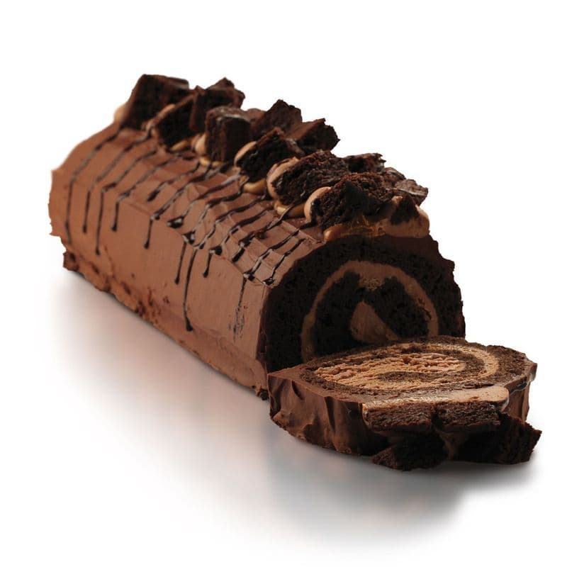 Festive Sweet and Salty Chocolate Yule Log