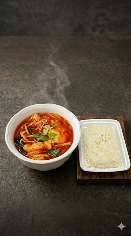 🍲*NEW*  Spicy Fish Hot Pot (with Rice)🐟🌶 / 🍲*NEW*麻辣魚片火鍋(配白飯一碗)🐟🌶