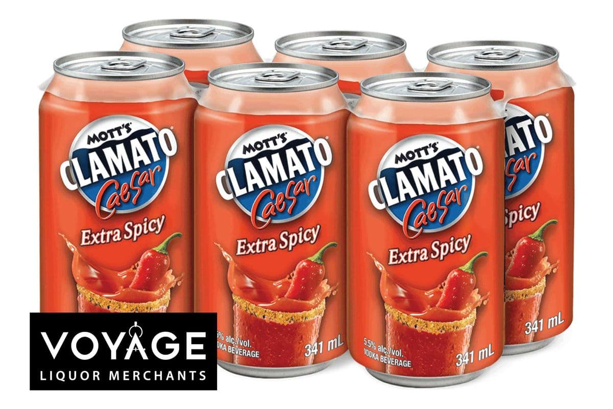 Mott's Clamato Caesar Extra Spicy (6 x 341 ml)