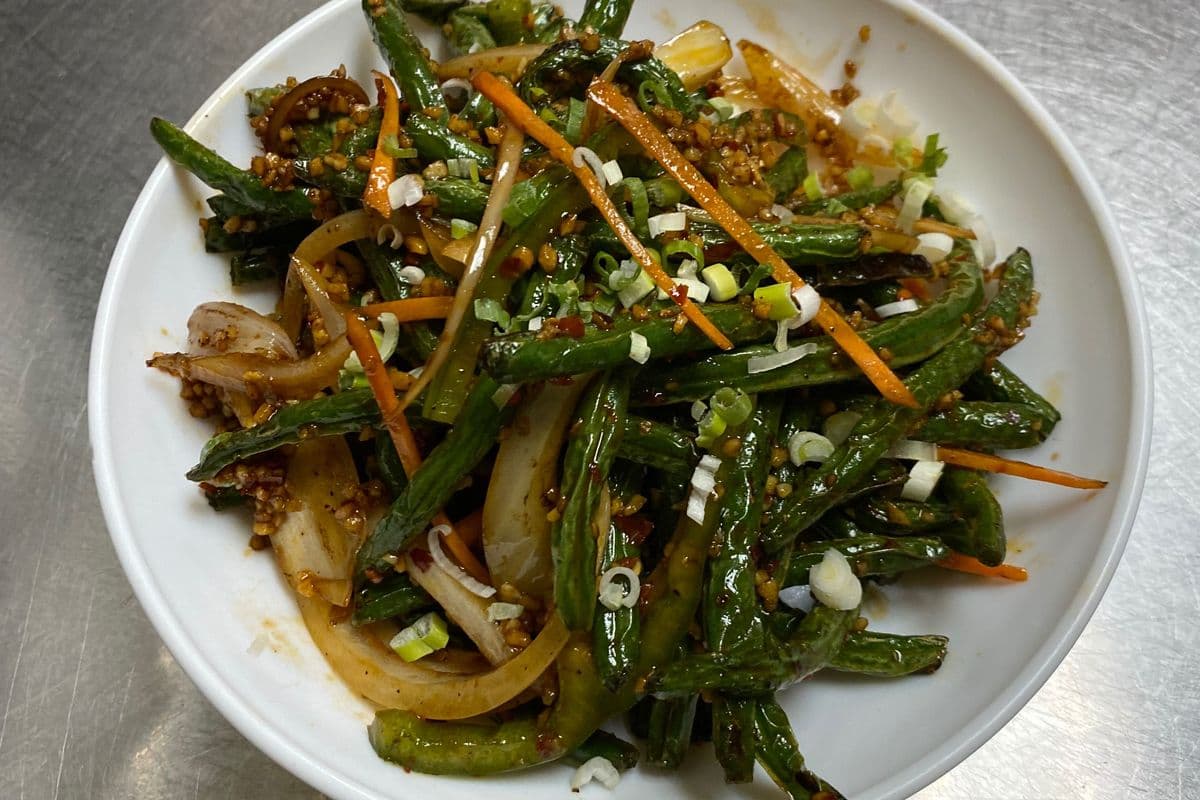 Spices and Pepper Green Beans (Dry)