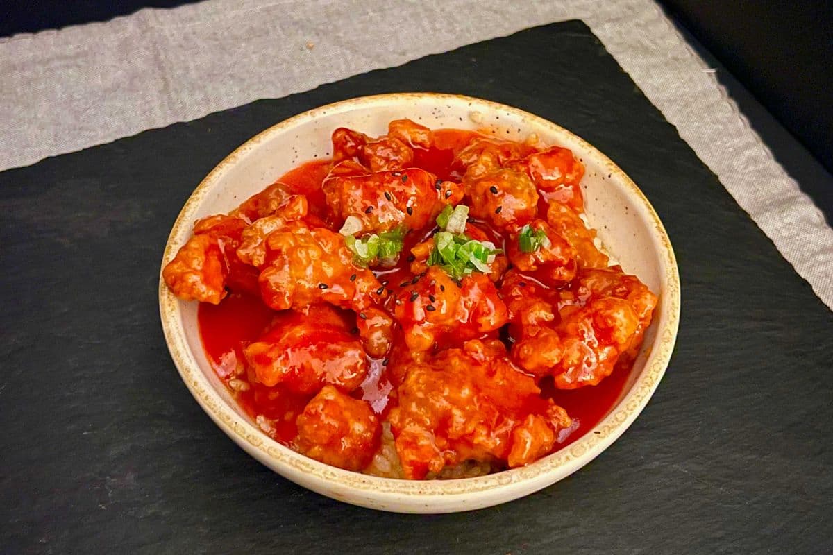 Sweet and Sour Chicken Rice Bowl