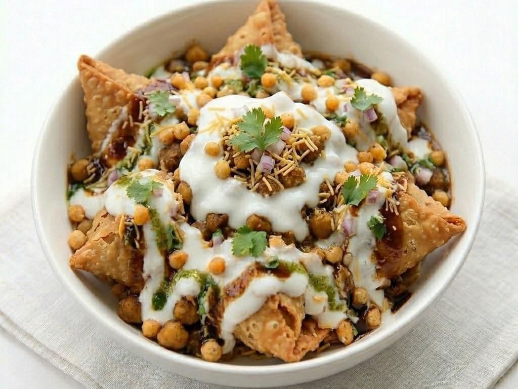 Samosa Chole Chaat