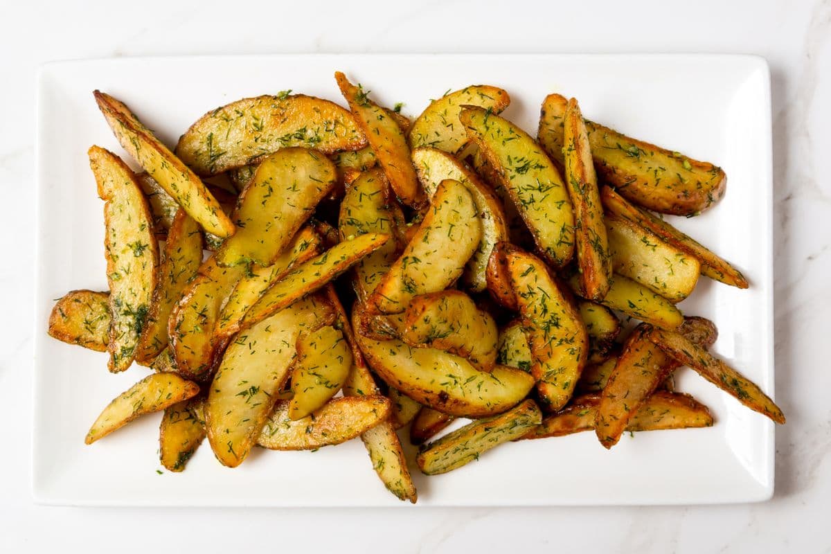 Potato Wedges with Fresh Dill and Garlic