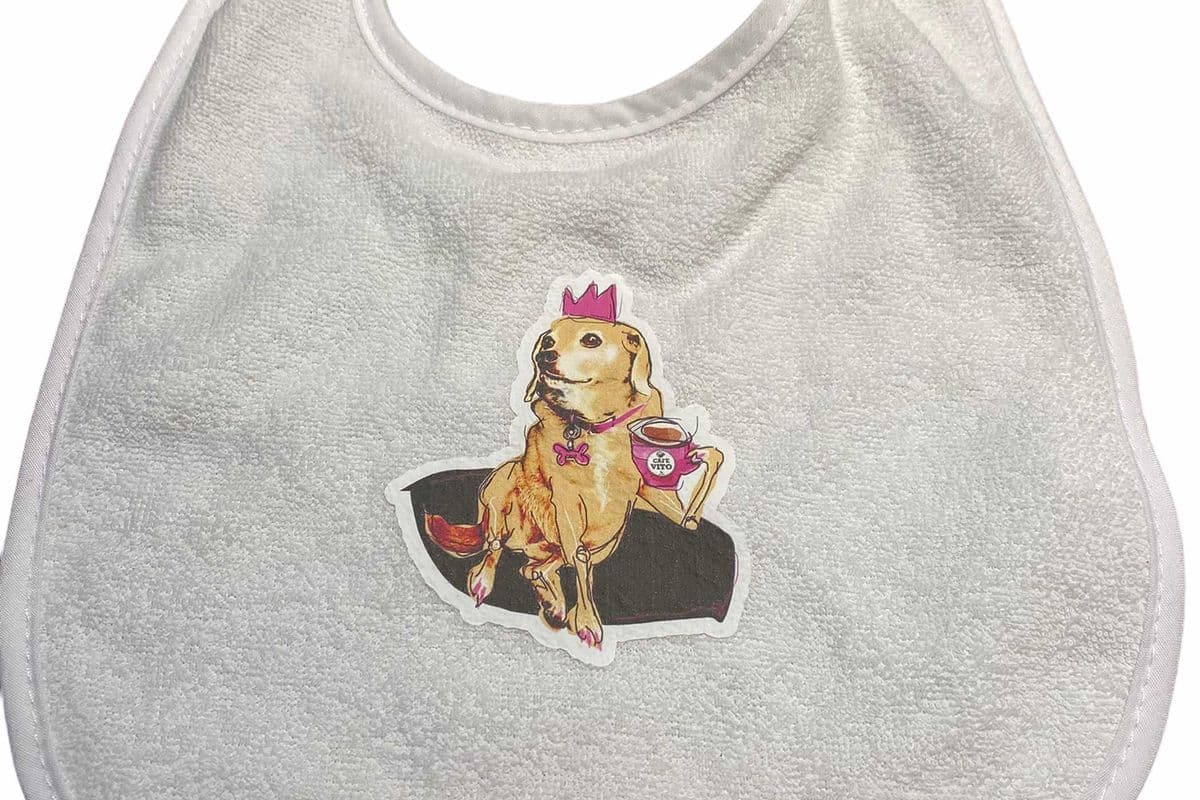 Bavette pour bébé Gia le mascotte