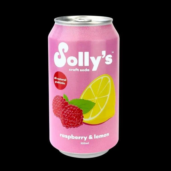 Solly's Soda - Raspberry Lemon, 355mL