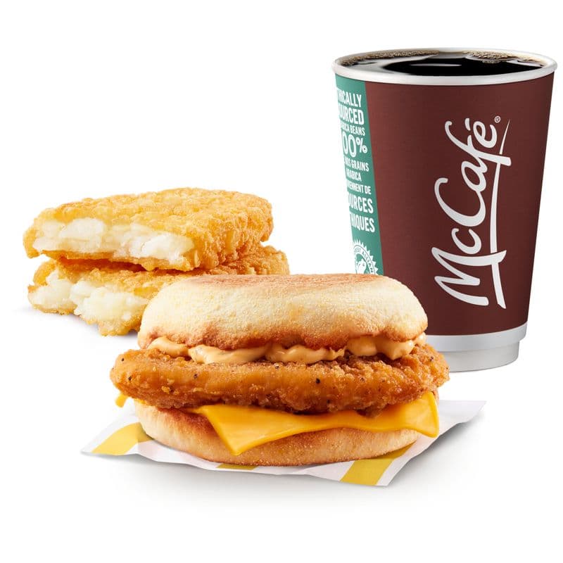 Spicy Habanero Chicken McMuffin  Extra Value Meal [573.0 Cals]