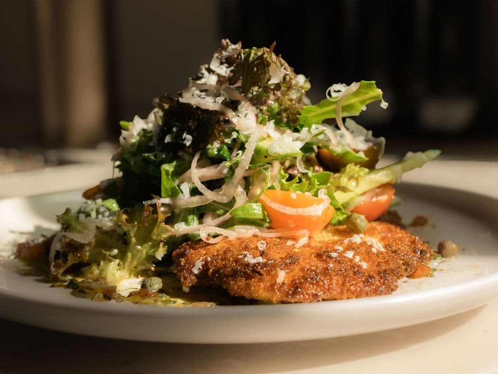 Chicken Schnitzel + Greens