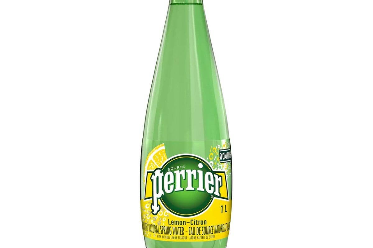 Perrier Carbonated Natural Spring Water lemon flavor