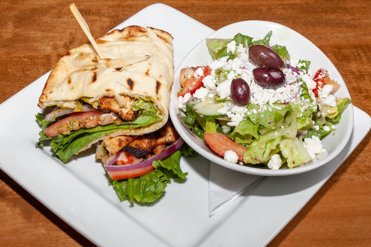 Blackened Chicken on Naan