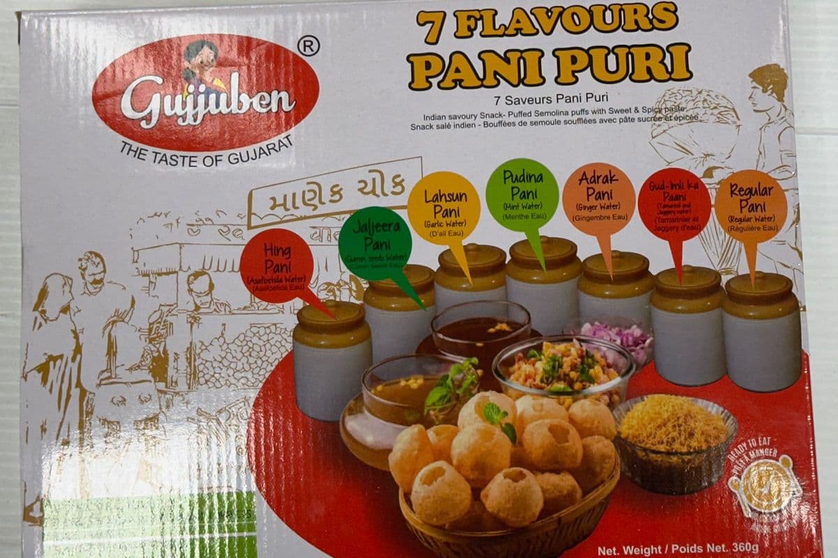Gujjuben 7 Flavours Pani puri (360g)