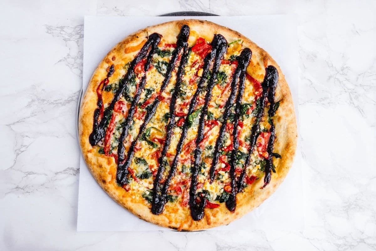 Red Pepper Popeye Pizza