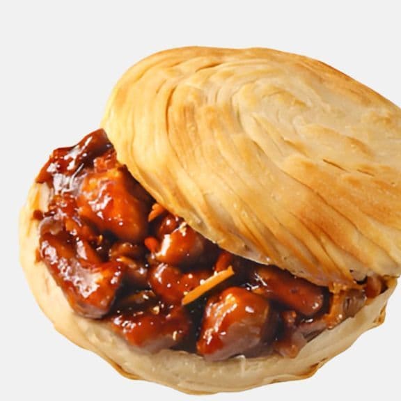 Kung Pao Chicken Burger 宫保鸡丁肉夹馍