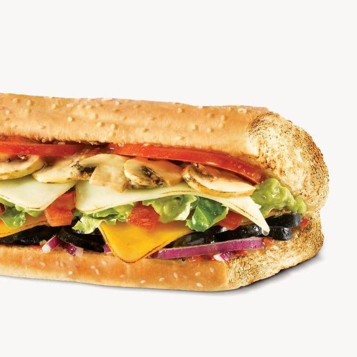 6" Sub Veggie Guacamole Sub