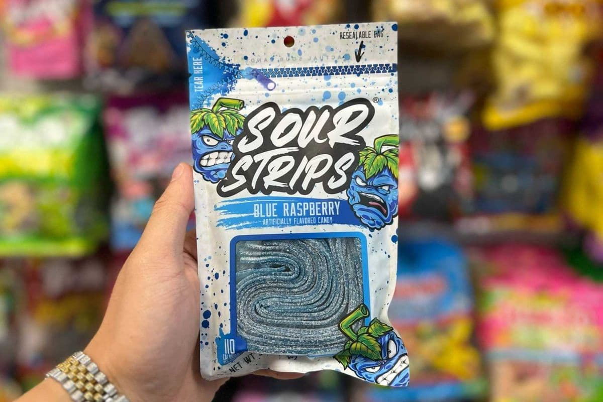 Sour Strips Blue Raspberry - 96g