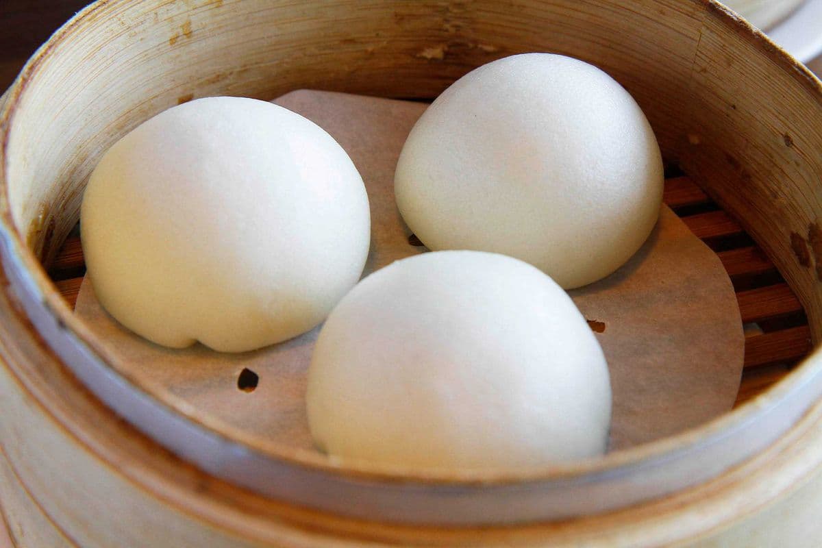 Steamed Red Bean Paste Buns (3 pcs) 豆沙包