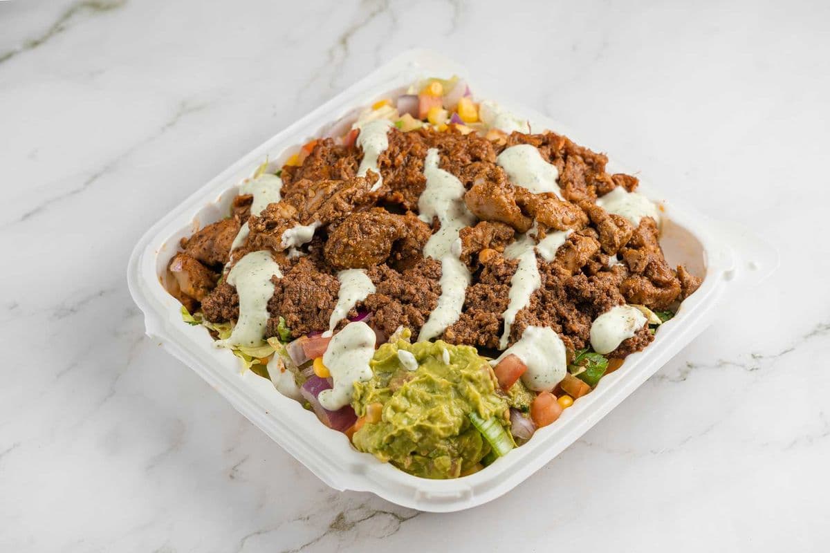 Chicken & Ground Beef Burrito Bowl