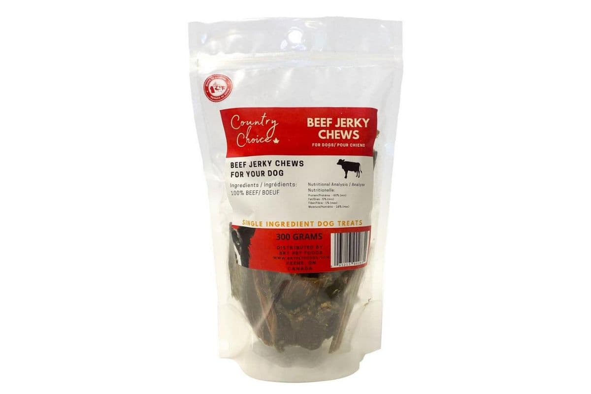 Country Choice Beef Jerky Chews Dog Treats (300 g)