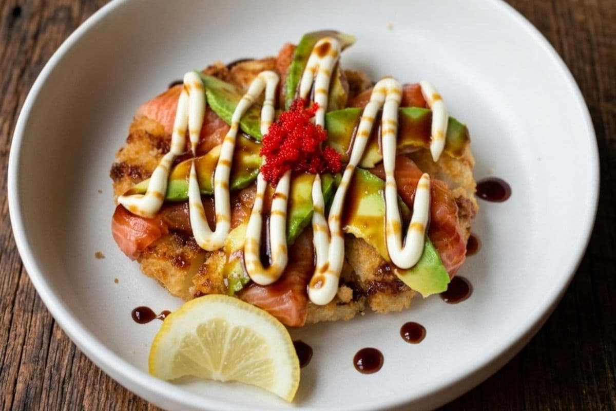 A08 Salmon Sushi Pizza