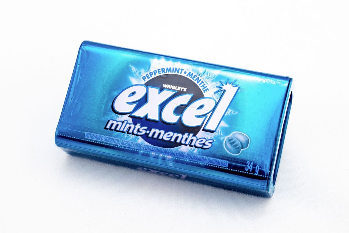 Excel Peppermint Mints (34 g) 薄荷糖（蓝）