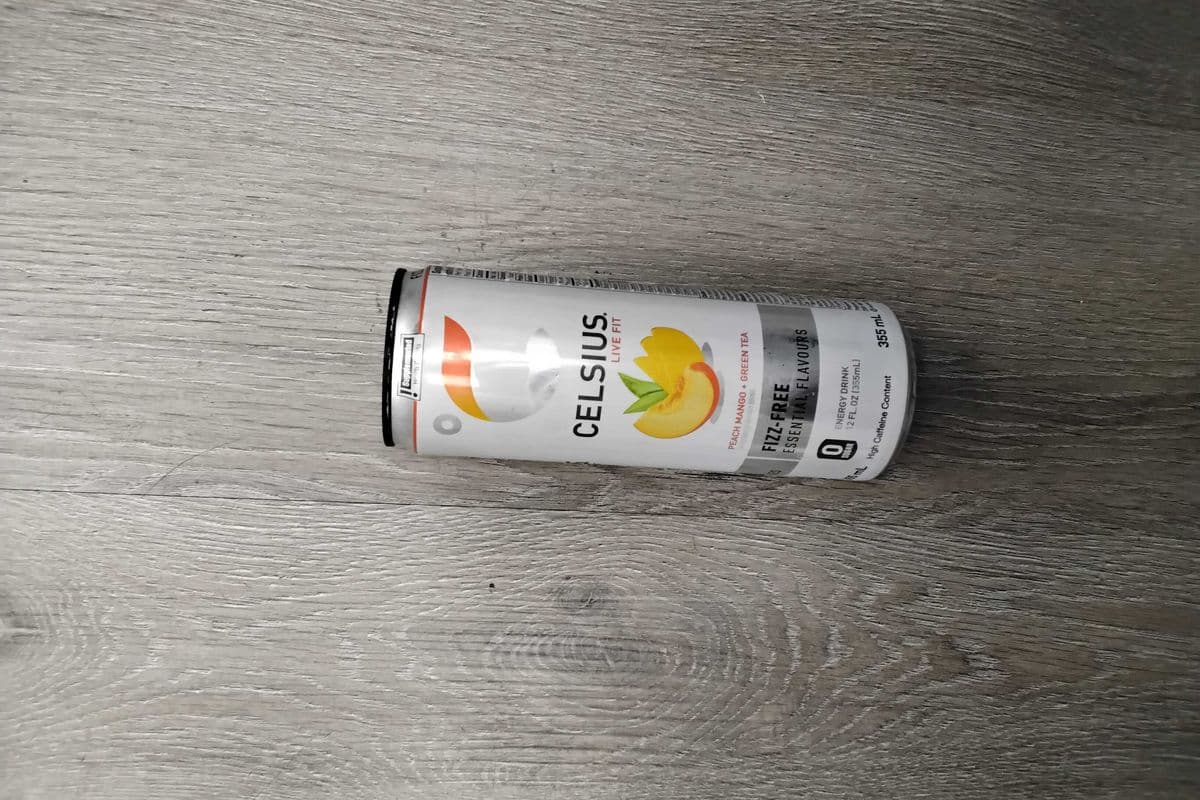 Celsius peach mango + green tea (355ml)