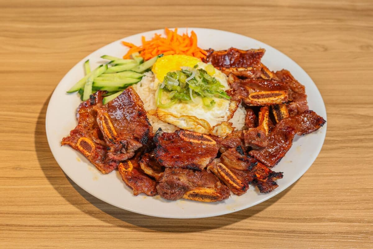 46B. BBQ Beef Ribs On Rice