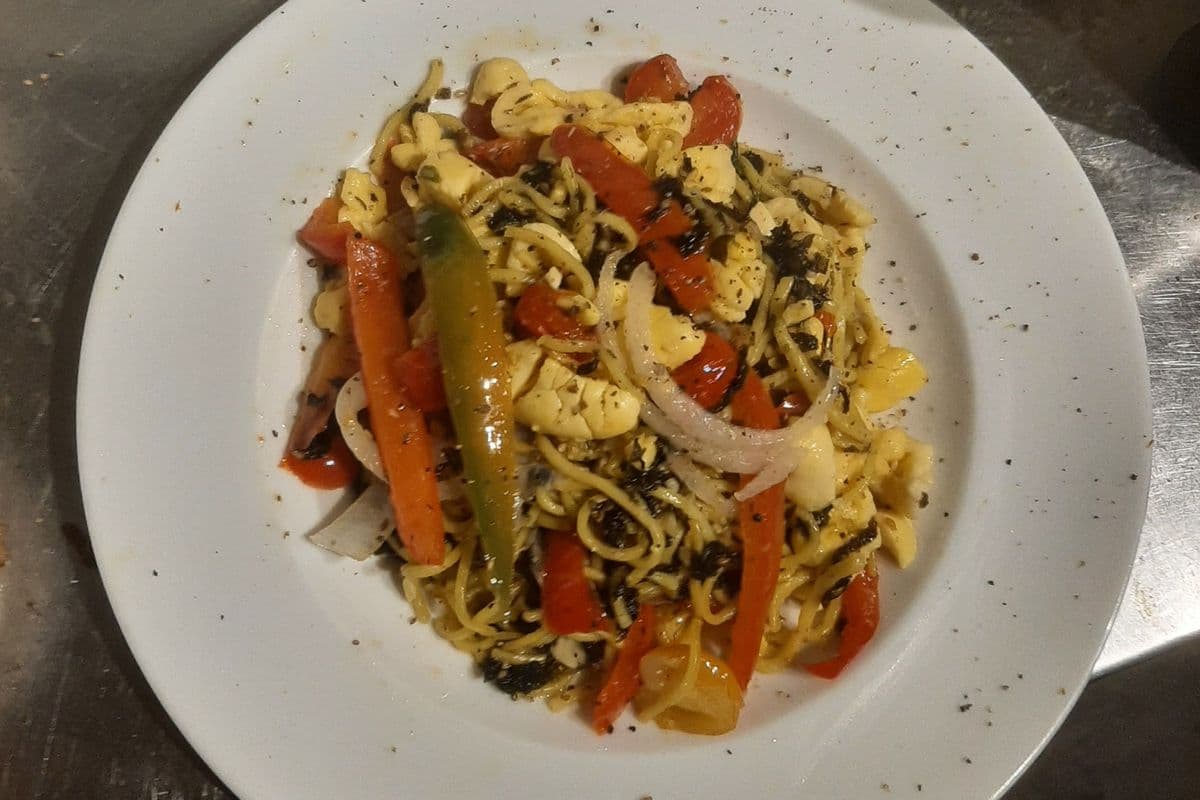 Ackee and Seaweed Style Chow Mein