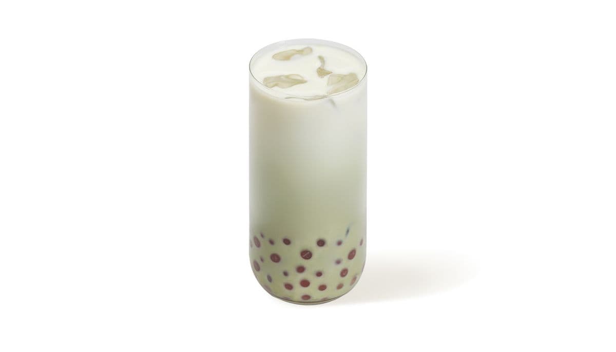Iced Matcha with bobas