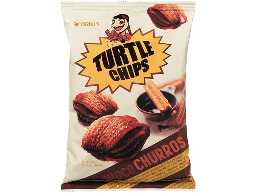 Turtle Chips Churro Layered Sweet Chocolate Chips 160g Korean Snack