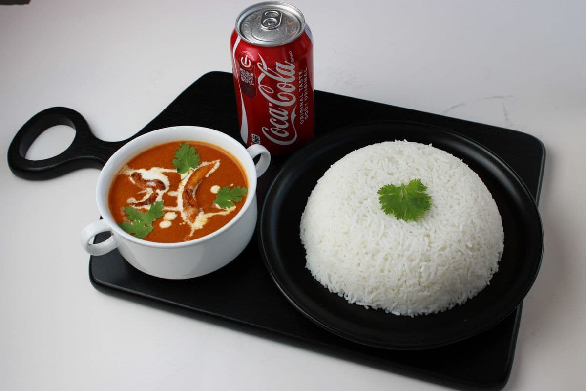 C1. Butter Chicken + Rice + Soda