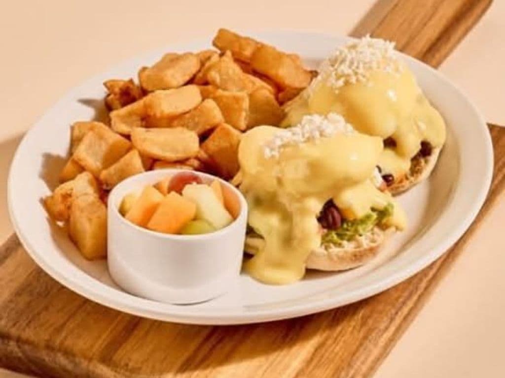 Corn & Black Bean Benedict