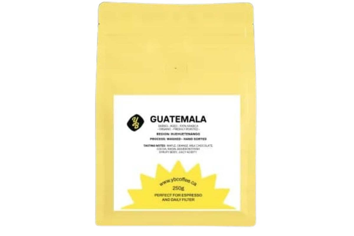 Guatemala Huehuetenango — Bourbon Barrel-Aged - Yellow Barrel Coffee Share Bag