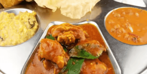 Poulet Thali au cari / Chicken Curry Thali