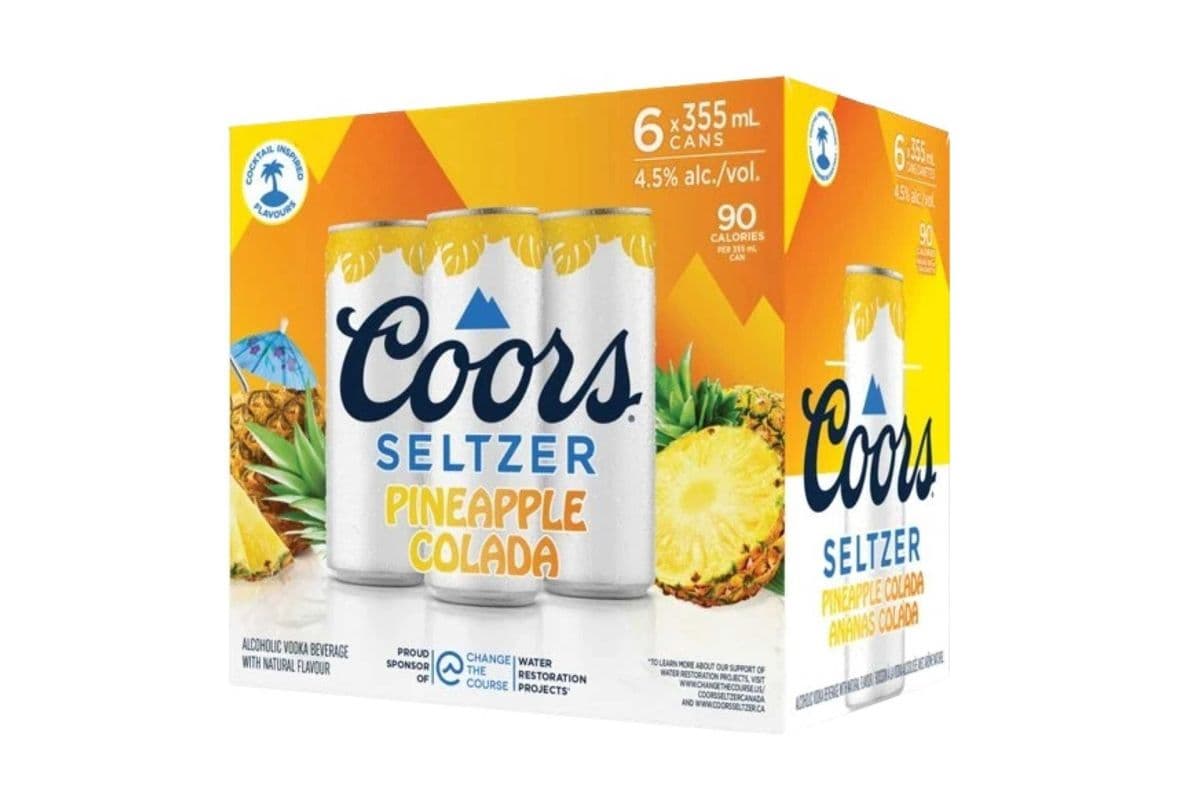 COORS SELTZER PINEAPPLE COLADA (1 x 6 PACK )