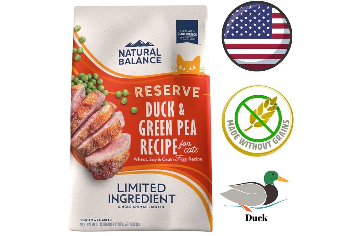 Natural Balance - Limited Ingredient Diet Green Pea & Duck Dry Cat Food - 4 lb