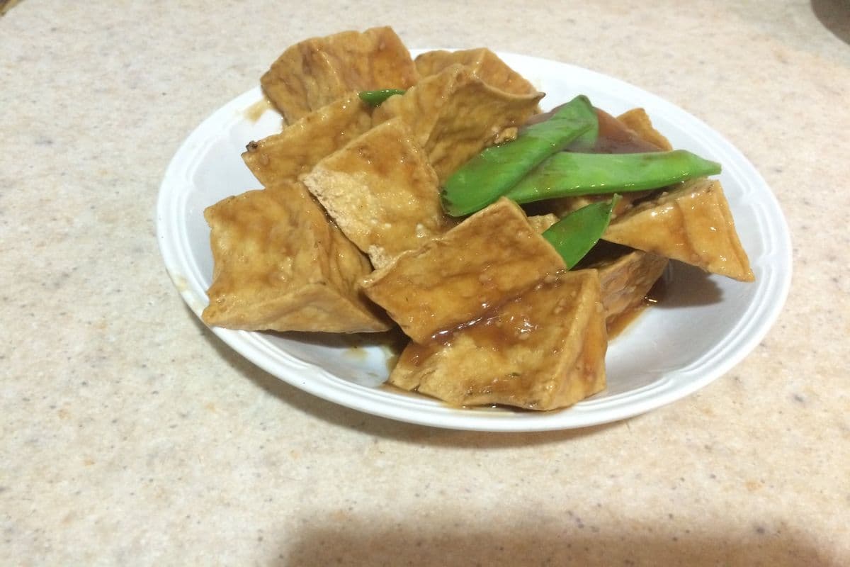 #84. Deep Fried Tofu in Oyster Sauce