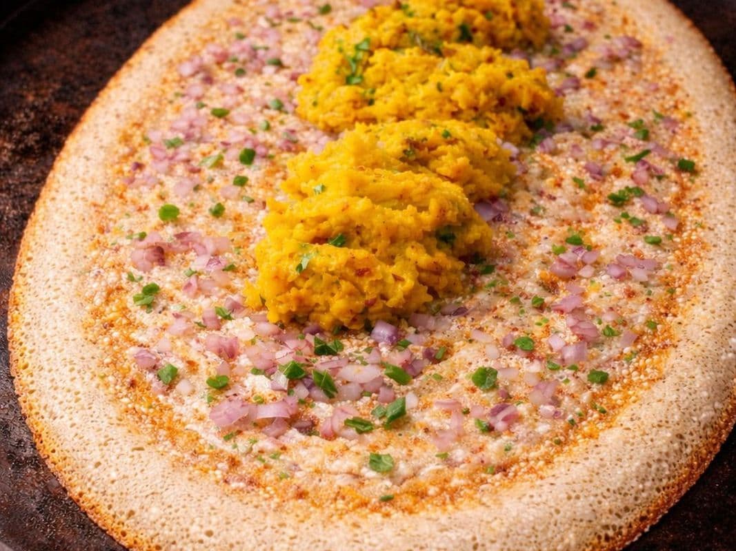 Fresh Onion Masala Dosa