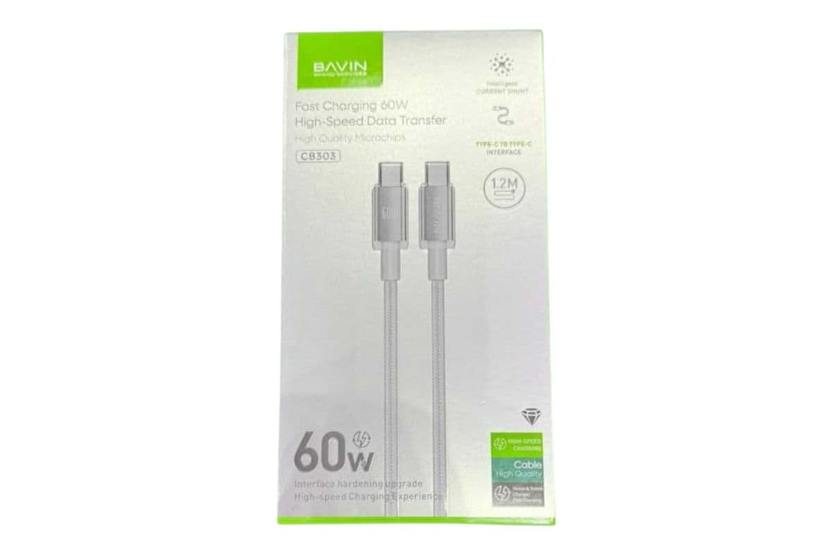 Bavin 60W Type C to Type C Data Transfer Cable
