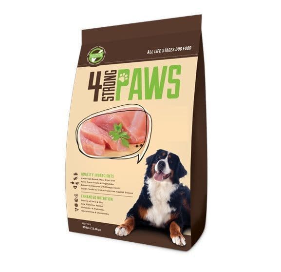 4 Strong Paws Chicken & Salmon - Grain Free All Life Stages - 12.7 kg/28 lbs Bag
