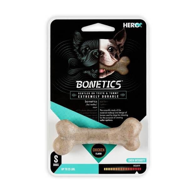 Caitec Bonetics Femur Bone Dog Toy - 4.5" - Chicken